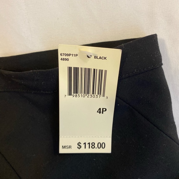 Max Studio Black Vintage lined Skirt Sz 4P - Picture 5 of 7